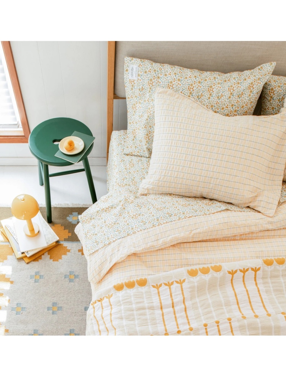 Schoolhouse Seersucker Check Pillow Sham